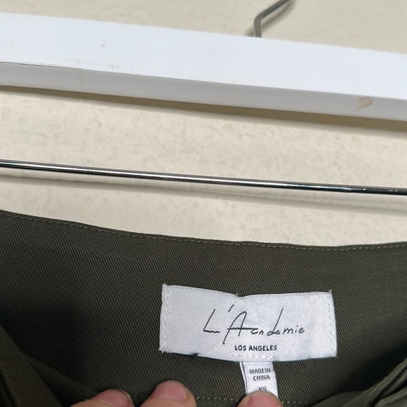 NWOT Revolve L'Academie Foley High Waist Lace-up Pants Green Size XS - Picture 10 of 11